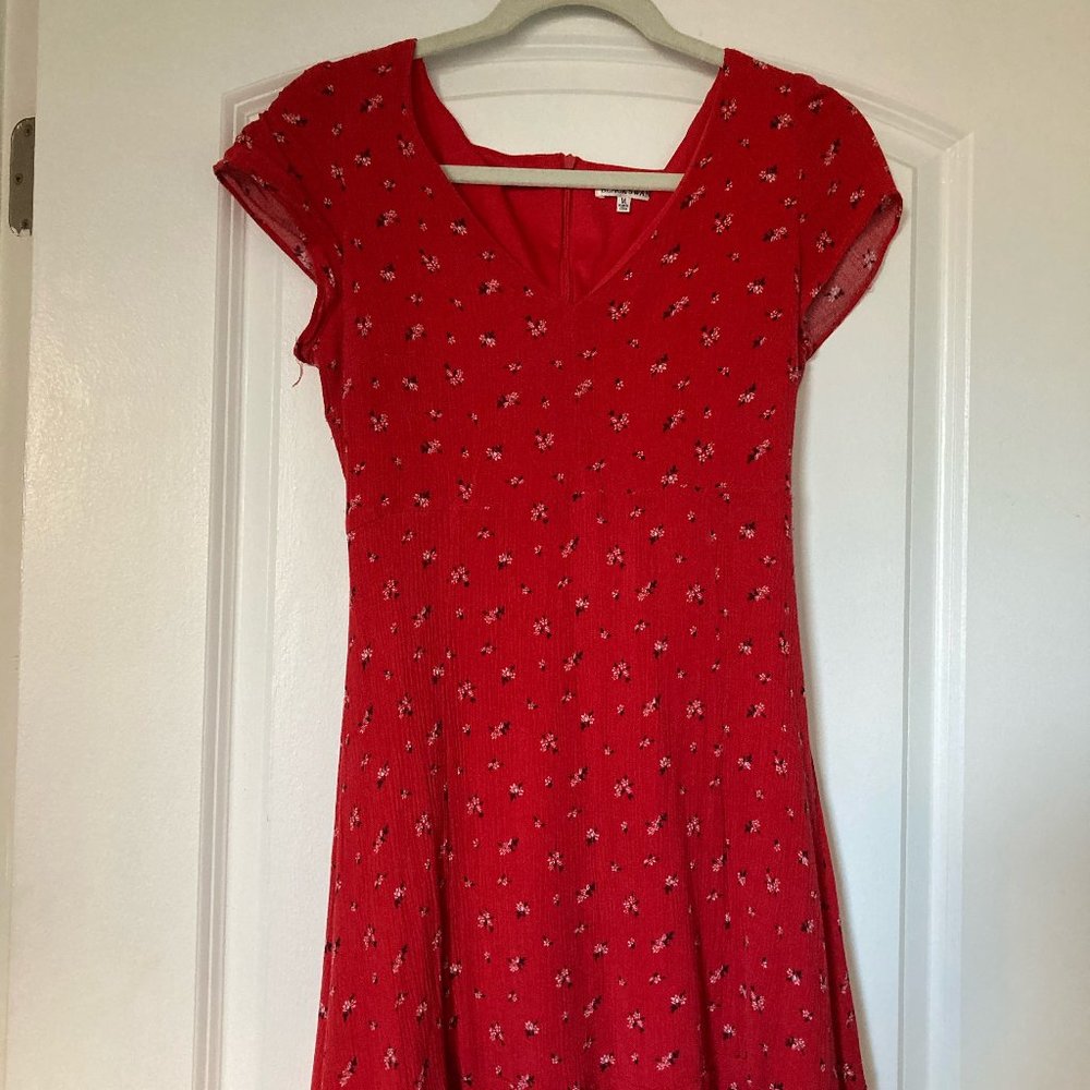 Red fit and flare Dress